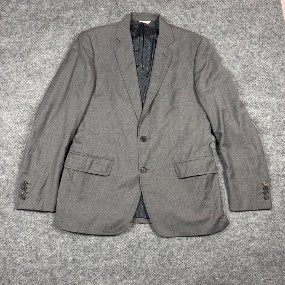 Billy Reid Heirloom Blazer Sport Coat 42R (Fit 40R) Grey Wool Made in USA Union